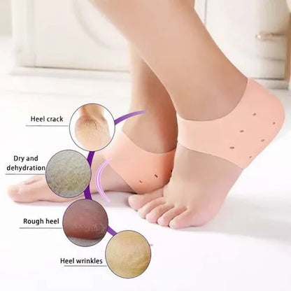 Silicone Gel Half Heel Pad Socks for Pain Relief for Men and Women (1 Pair)