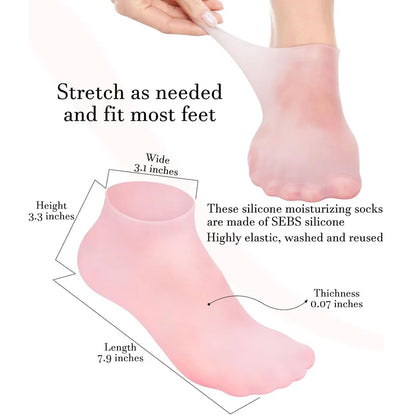 Silicone Moisturizing Socks - High Quality & Long Lasting